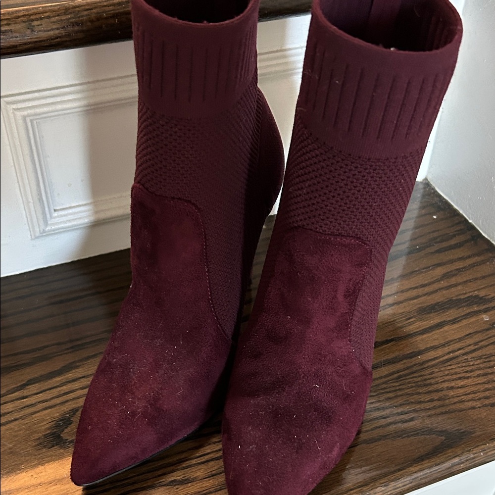 Call It Spring Deep Burgundy Ankle Booties